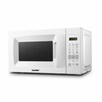 Comfee EM720CPL-PM Countertop Microwave Oven with Sound On/Off, ECO Mode and Easy One-Touch Buttons, 0.7Cu.Ft/700W, Pearl White