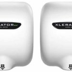 Excel Dryer XLERATOReco XL-BW-ECO High Speed Commercial Hand Dryer, White Thermoset Cover, Automatic Sensor, Surface Mount, Noise Reduction Nozzle, LEED Credits, No Heat, 4.5 Amps 110/120V (2 Pack)