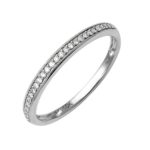 IGI Certified 10K Gold Diamond Anniversary Ring Band (1/10 Carat)