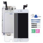 Screen Replacement for iPhone 6S White with Home Button and Camera, Drscreen 3D Touch Screen Digitizer Replacement for A1633, A1688, A1700,with Proximity Sensor Ear Speaker,Tempered Glass Repair Tools