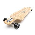 White Wave Bamboo Longboard Skateboard (Warrior)
