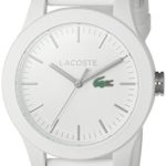 Lacoste Women’s ‘Ladies 12.12’ Quartz Resin and Silicone Watch, Color:White (Model: 2000954)