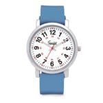 Speidel Scrub Medical Watch – Silicone Bands Match Scrub Colors, Easy Read Dial, Second Hand, 24 HR