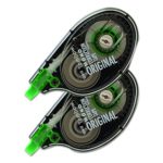 Tombow 68627 MONO Correction Tape, Non-Refillable, 1/6″ x 394″, White Tape (Pack of 2)