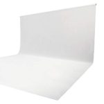 Issuntex 10X12 ft White Background Muslin Backdrop,Photo Studio,Collapsible High Density Screen for Video Photography and Television
