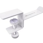 Universal Gaming Headset Headphone Hook Stand Hanger Holder Mount, 6amLifestyle Under Desk On Over Ear Headphones desk Clamp for All Headphones, White