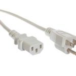 THE CIMPLE CO – AC Power Cord (3 Prong) | 25 Feet, White | Premium Quality Copper Wire Core – Computer, Medical, Server & Desktop – NEMA 5-15 to C13 / IEC 320 – UL Listed Power Cable