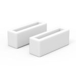 GadgetWraps 22mm Silicone Watch Loops for Watch Band/Strap – 2 Pack (White)