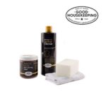 Furniture Clinic Leather Easy Restoration Kit | Set Includes Leather Recoloring Balm & Leather Cleaner, Sponge & Cloth | Restore & Repair Your Sofas, Car Seats & Other Leather Furniture (White)
