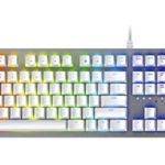 Razer Huntsman Gaming Keyboard: Opto-Mechanical Key Switches – Instant Response Actuation – Customizable Chroma RGB Lighting – Programmable Macro Functionality – Mercury White