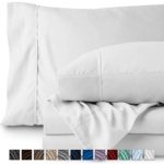 Bare Home Twin XL Sheet Set – College Dorm Size – Premium 1800 Ultra-Soft Microfiber Sheets Twin Extra Long – Double Brushed – Hypoallergenic – Wrinkle Resistant (Twin XL, White)