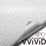 VViViD XPO White Carbon Fiber Car Wrap Vinyl Roll with Air Release Technology (25ft x 5ft)