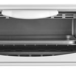 Courant TO-621W 2 Slice Compact Toaster Oven with Bake Tray and Toast Rack, White