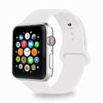 IYOU Sport Band Compatible with Watch Band 38MM 42MM 40MM 44MM, Soft Silicone Replacement Sport Strap Compatible with 2018 Watch Series 4/3/2/1