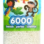 Perler Beads Fuse Beads for Crafts, 6000pcs, White