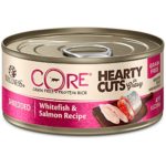 Wellness Core Hearty Cuts Natural Canned Grain Free Wet Cat Food, Whitefish & Salmon, 5.5-Ounce Can (Pack Of 24)