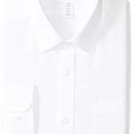 Amazon Essentials Men’s Slim-Fit Wrinkle-Resistant Long-Sleeve Dress Shirt, White, 15″ Neck 34″-35″