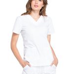 Cherokee WW Professionals WW665 V-Neck Top White S