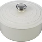 Le Creuset Signature Enameled Cast-Iron 5-1/2-Quart Round French (Dutch) Oven, White