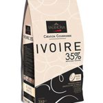 Valrhona White Chocolate Couverture Ivoire 35% cocoa 43% sugar 41.1% fat content 21.5% whole milk – 3Kg – Feves