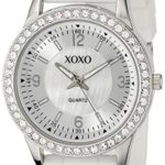 XOXO Women’s XO8039 White Bumpy Silicone Rubber Strap Watch