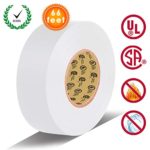 White Electrical Tape by ERUW, Pass UL/CSA Certification. Waterproof,Flame Retardant,Strong Rubber Based Adhesive, 600V with 14? to 176?. Size : 66 feet x 3/4 inch x 0.07 mil (White)