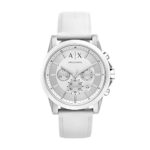 Armani Exchange Men’s AX1325 White Silicone Watch