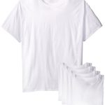 Fruit of the Loom Men’s White Crew T-Shirt, White, XX-Large (Pack of 5)