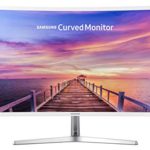 Samsung 32in Full HD Curved Screen LED TFT LCD Monitor Glossy White MagicBright FreeSync Technology Eco Saving Plus Eye Saver DisplayPort HDMI (LC32F397FWNXZA) (Renewed)