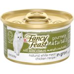 Purina Fancy Feast Natural Wet Cat Food, Gourmet Naturals White Meat Chicken Recipe in Gravy – (12) 3 oz. Cans