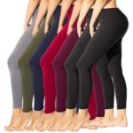 TNNZEET High Waisted Leggings for Women Girl Athletic Plus Size Yoga Pants Tummy Control Full Length Tight Elastic