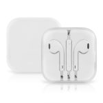 White Wired Headphones/Earbuds with Mic & Volume Control Quality Value Earphones