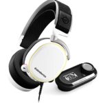 SteelSeries Arctis Pro + GameDAC Gaming Headset – Certified Hi-Res Audio System for PS4 and PC – White