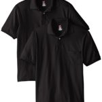 Hanes Men’s Short-Sleeve Jersey Pocket Polo (Pack of 2)