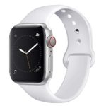 Bravely klimbing Compatible with Apple Watch Band 38mm 40mm for Women Men, iwatch Bands Compatible with iWatch Series 5, Series 4,Series 3, Series 2, Series 1, S/M White