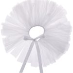 PAWPATU Tulle Tutu for Dogs or Cats, Medium, White