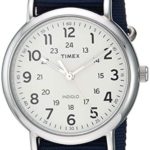 Timex Men’s TW2T29200 Weekender 40 Blue/Cream Nylon Slip-Thru Strap Watch
