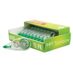 Tombow 68722 MONO Mini Correction Tape, 10-Pack. Easy to Use Applicator for Instant Corrections