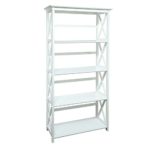 Casual Home 324-51 Montego Bookcase, 5-Shelf, White