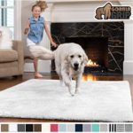 Gorilla Grip Original Faux-Chinchilla Area Rug, 6×9 Feet, Super Soft and Cozy High Pile Washable Carpet, Modern Rugs for Floor, Luxury Shag Carpets for Home, Nursery, Bed and Living Room, White