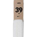 Nike Unisex Flat Replacement Shoelaces 45 Flat White