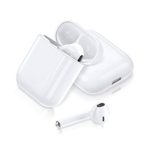 White Bluetooth Earbuds,Ture Wireless Bluetooth Earphones/Headphones/Headset TWS,Dual Hi-Fi Stereo Noise Cancelling Buit-in Mic with Charging Case for All Smartphones(White)