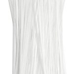 11″ White 50lb (1,000 Pack) Zip Ties, Choose Size/Color, By Bolt Dropper