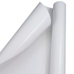JAM PAPER Gift Wrap – Glossy Wrapping Paper – 25 Sq Ft – White – Roll Sold Individually