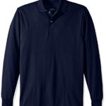 Jerzees Men’s Spot Shield Long Sleeve Polo Sport Shirt