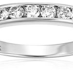 Vir Jewels 1/2 cttw Classic Diamond Wedding Band in 14K White Gold Channel Set
