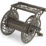 Liberty Garden 704 Decorative Cast Aluminum Wall Mount Garden Hose Reel, Holds 125-Feet of 5/8-Inch Hose – Bronze