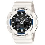 Casio Men’s G-Shock GA100B-7A White Resin Quartz Watch