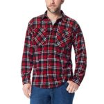 Wrangler Authentics Men’s Long Sleeve Heavyweight Plaid Fleece Shirt