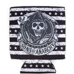 AVG Sons of Anarchy Black & White Stripe Reaper Can Cooler